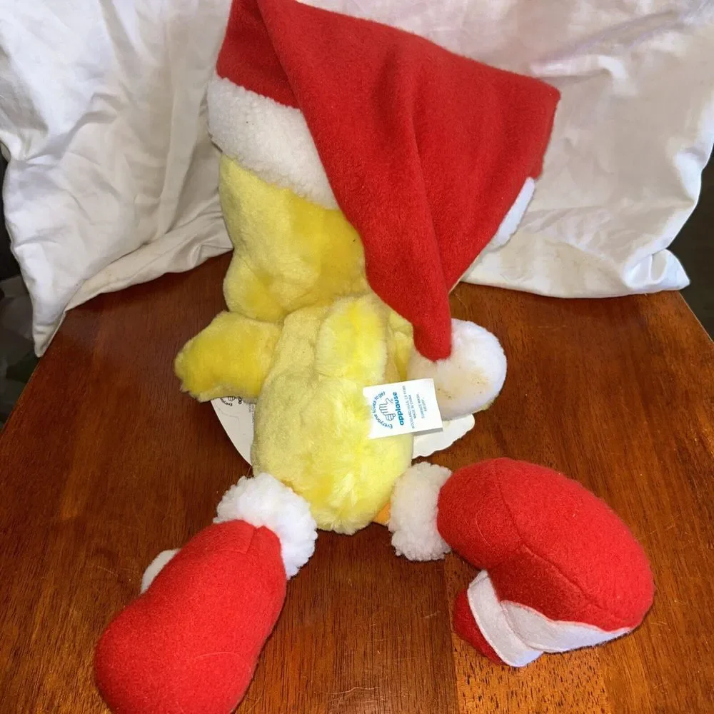 Vintage Tweety bird Christmas Plush Looney Tunes 1997 Applause Rare 18